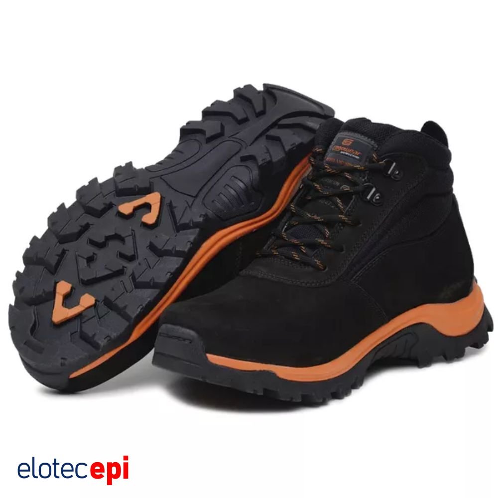 bota de segurança adventure gogowear x-terra nob preto (ca) - aventura e proteção em couro legítimo para o seu dia a dia - elotec epi - 1.3